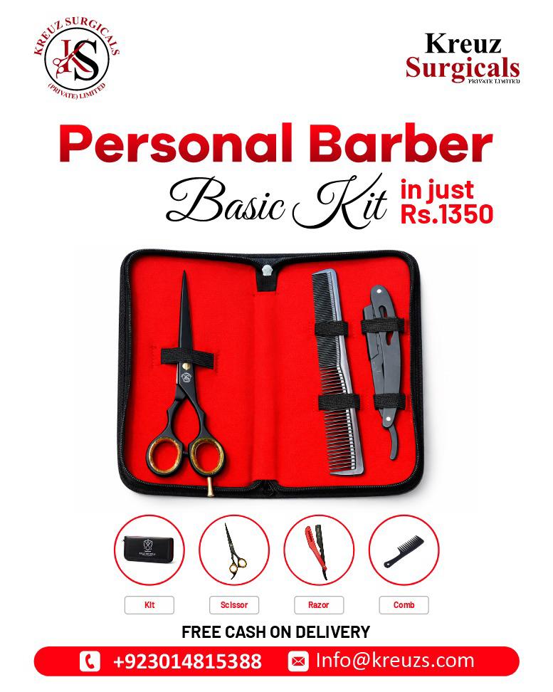 Personal Barber kit Basic (3pcs ) Sterilised