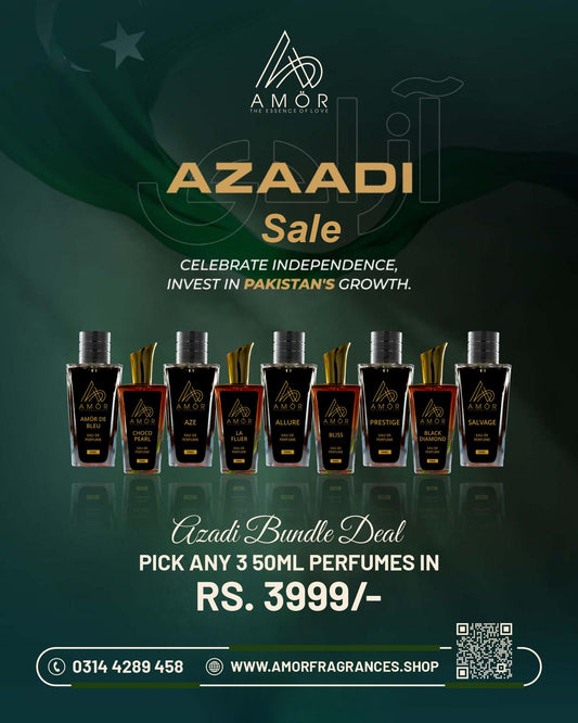 Azadi Bundle Offer - Pack of 3 50ml perfumes
