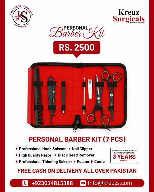 Personal Barber Kit 7Pcs Sterilised